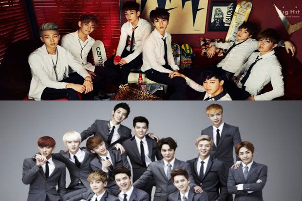 EXO dan BTS Rebutan...