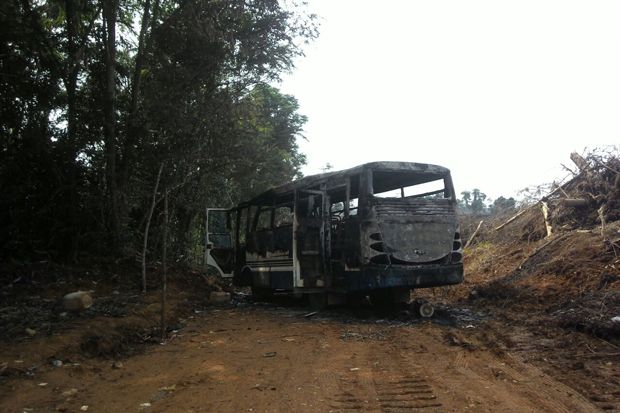 Bentrok di Peranap Riau,...
