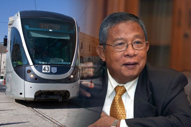 Pembangunan Rel LRT...