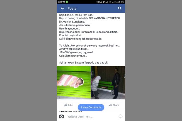 Bayi Perempuan Ditemukan...