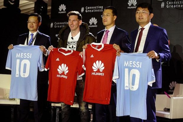 Huawei Tunjuk Messi...