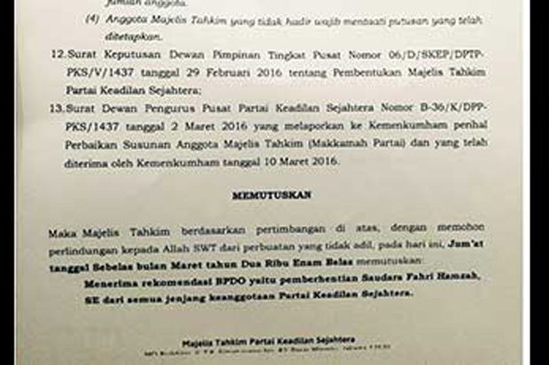 PKS Dikabarkan Telah...