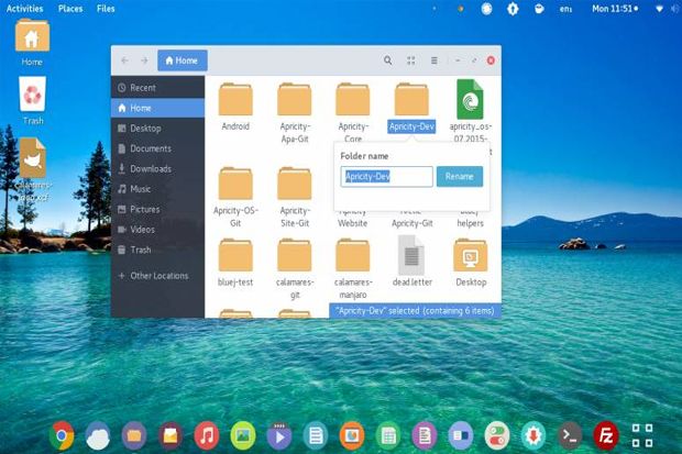Tampilan Linux Sekarang...