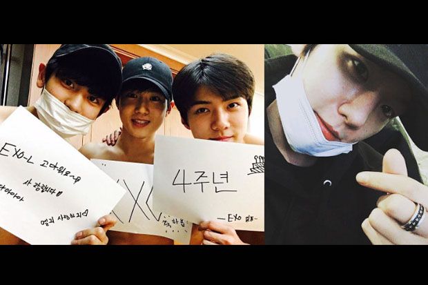 Anggota EXO Topless...