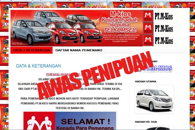 Penipuan Catut Nama...