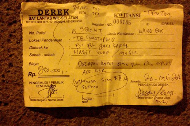 Pungli Derek di Jalan...