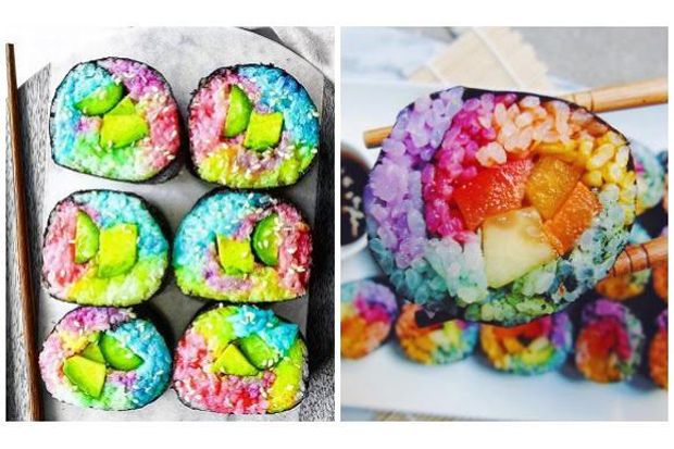 Variasi Rainbow Sushi...