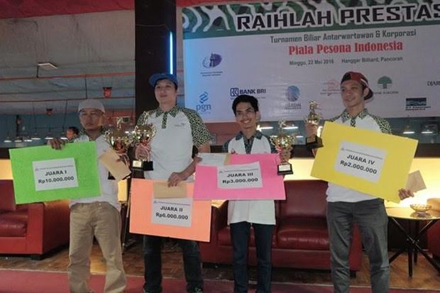 Juara Biliar Antarwartawan...