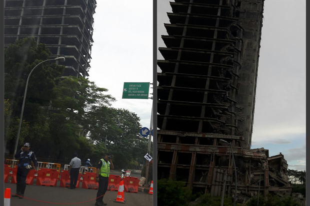 Gedung Roboh, Polisi...