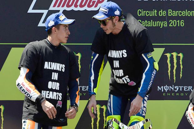 Rossi dan Marquez Kompak...
