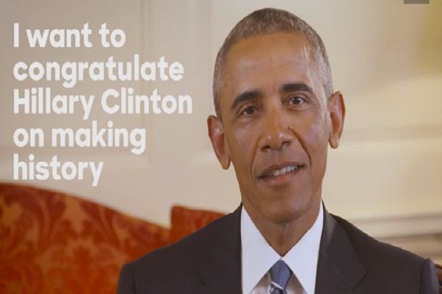 Obama Resmi Dukung Hillary...