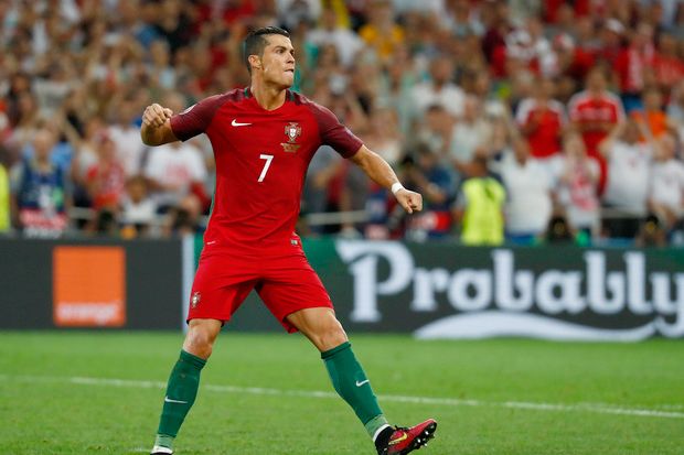 Ronaldo Girang Portugal...