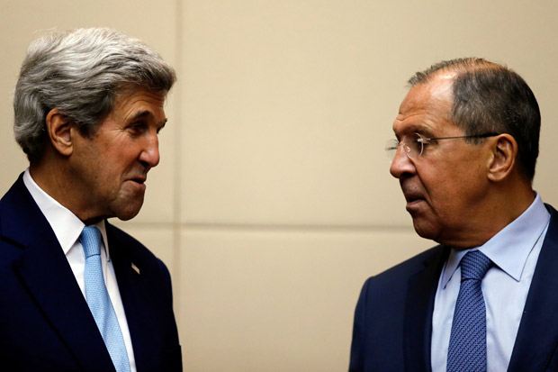 Kerry-Lavrov Bahas Rencana...