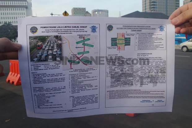 Uji Coba Ganjil Genap,...
