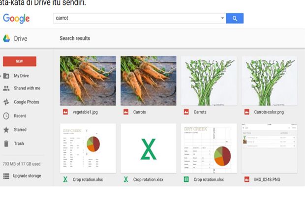 Ini Fitur Google Drive...
