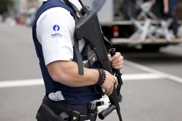 Penyerang Polisi Belgia...