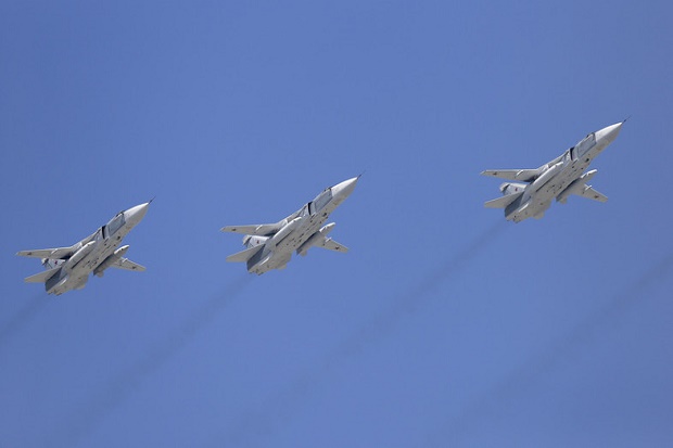 Jet Tempur Rusia Bombardir...