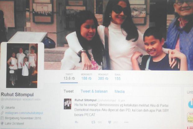 Di Twitter Ruhut Bilang:...