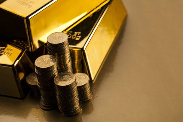 Harga Emas Antam Merosot,...