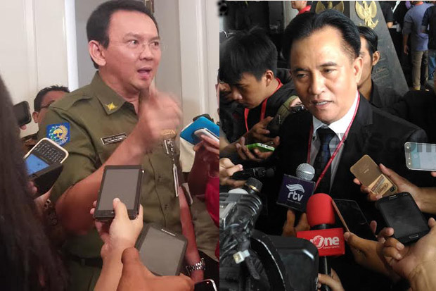Ahok dan Yusril Saling...
