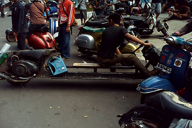Jumlah Vespa di Indonesia...