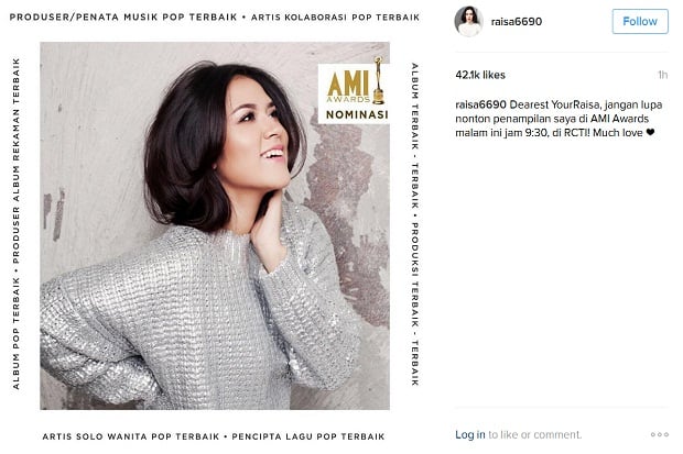 Raisa Ajak Fans Dukung...