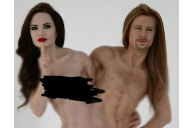 Wow! Patung Angelina...