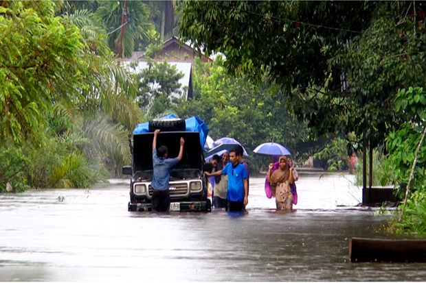 Banjir di Aceh Barat...