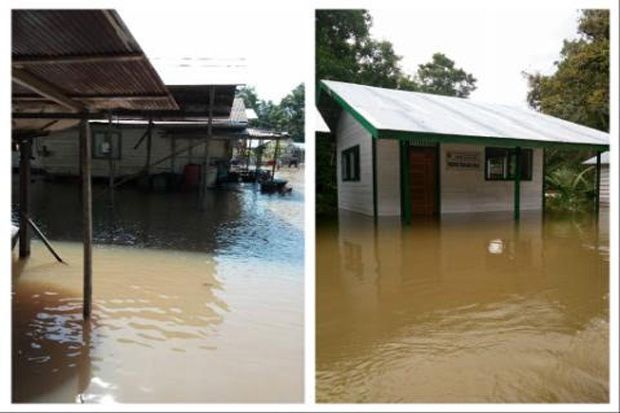 Sungai Blukar Meluap,...