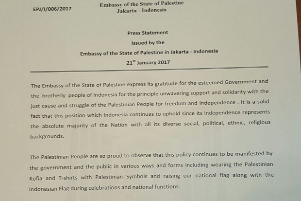 Palestina Sesalkan Benderanya...