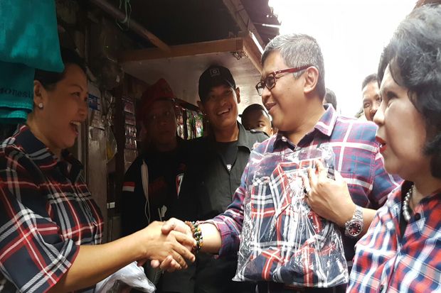 Sekjen PDIP Blusukan...