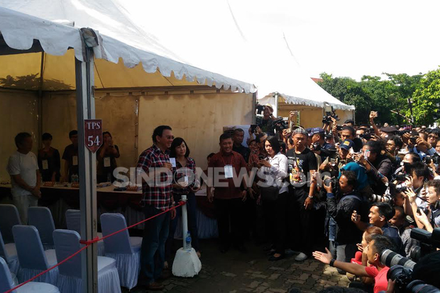 Selesai Mencoblos, Ahok...