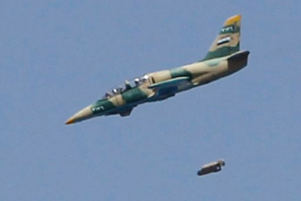 Jet Tempur Suriah Bombardir...