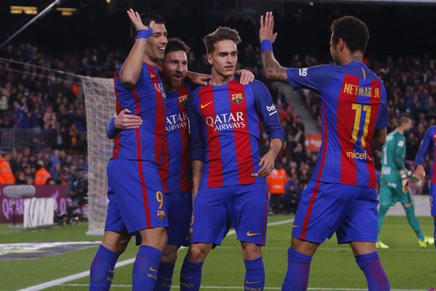 Hujan Gol di Camp Nou,...