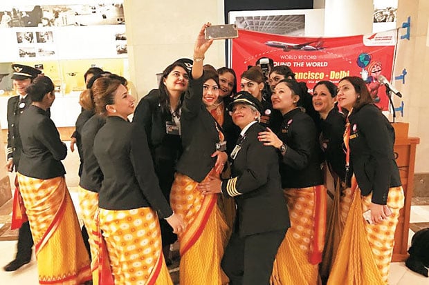 Terbang India-AS, Seluruh...