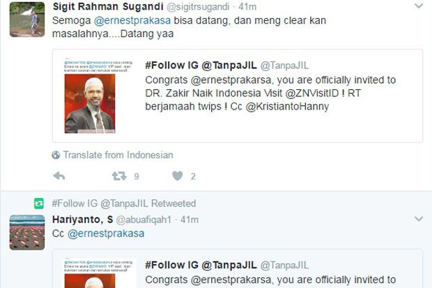 Netizen Tantang Ernest...