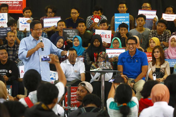 Menang Pilgub, Anies-Sandi...
