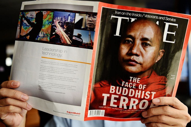 Biksu Myanmar yang Dicap...