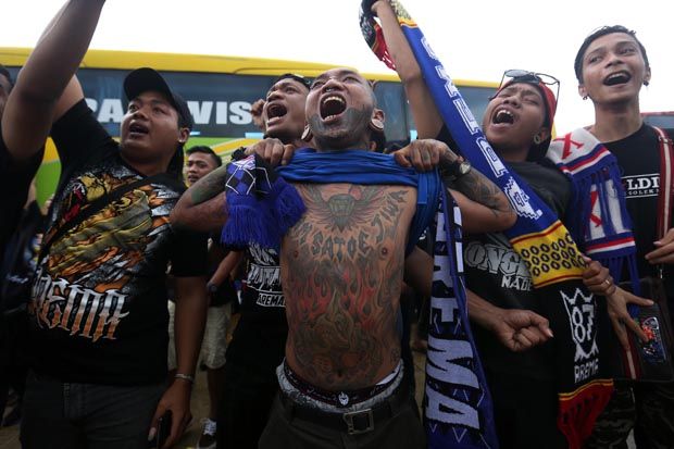 Begini Ekspresi Aremania...