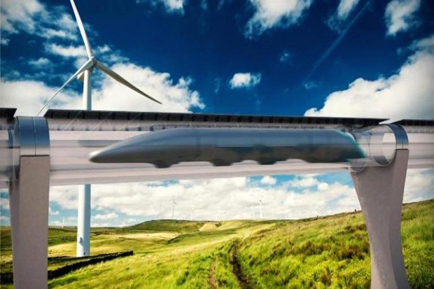 Kereta Super Cepat Hyperloop...