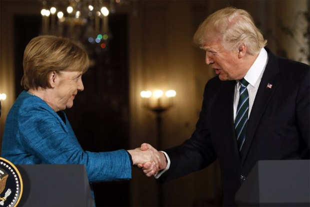 Bertemu Merkel, Trump...