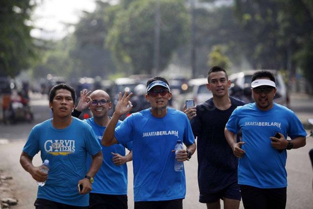 Sandi Uno Lari Pagi...