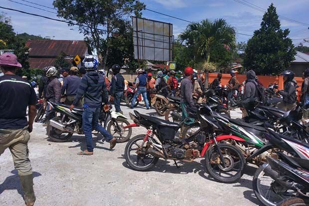 Suasana Lokasi Bentrok...