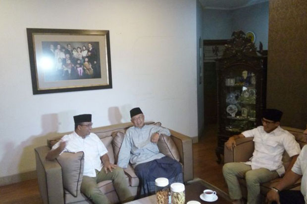 Temui Gus Solah, Anies-Sandi...