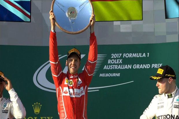 Sebastian Vettel Pemenang...