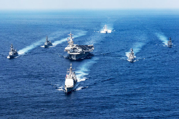 US Navy Strike Group...