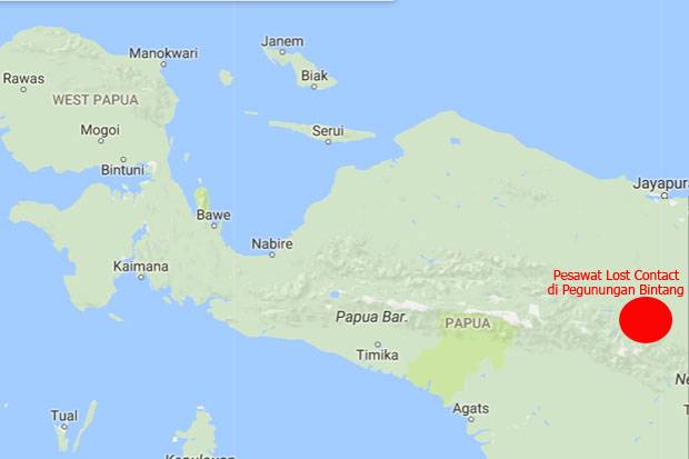 Lokasi Jatuhnya Pesawat...