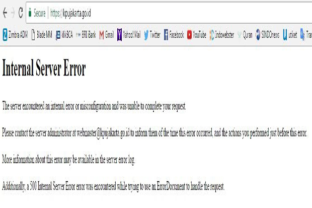 Tak Bisa Diakses, Website...