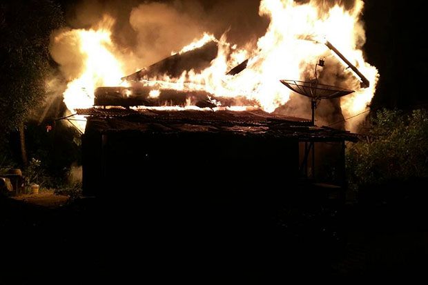 Rumah Terbakar di Tapanuli...