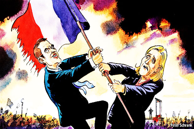 Macron and Le Pen to...